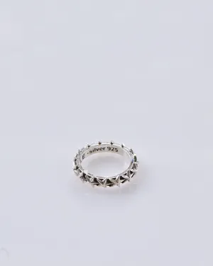 Maple Star Band Ring Silver 925