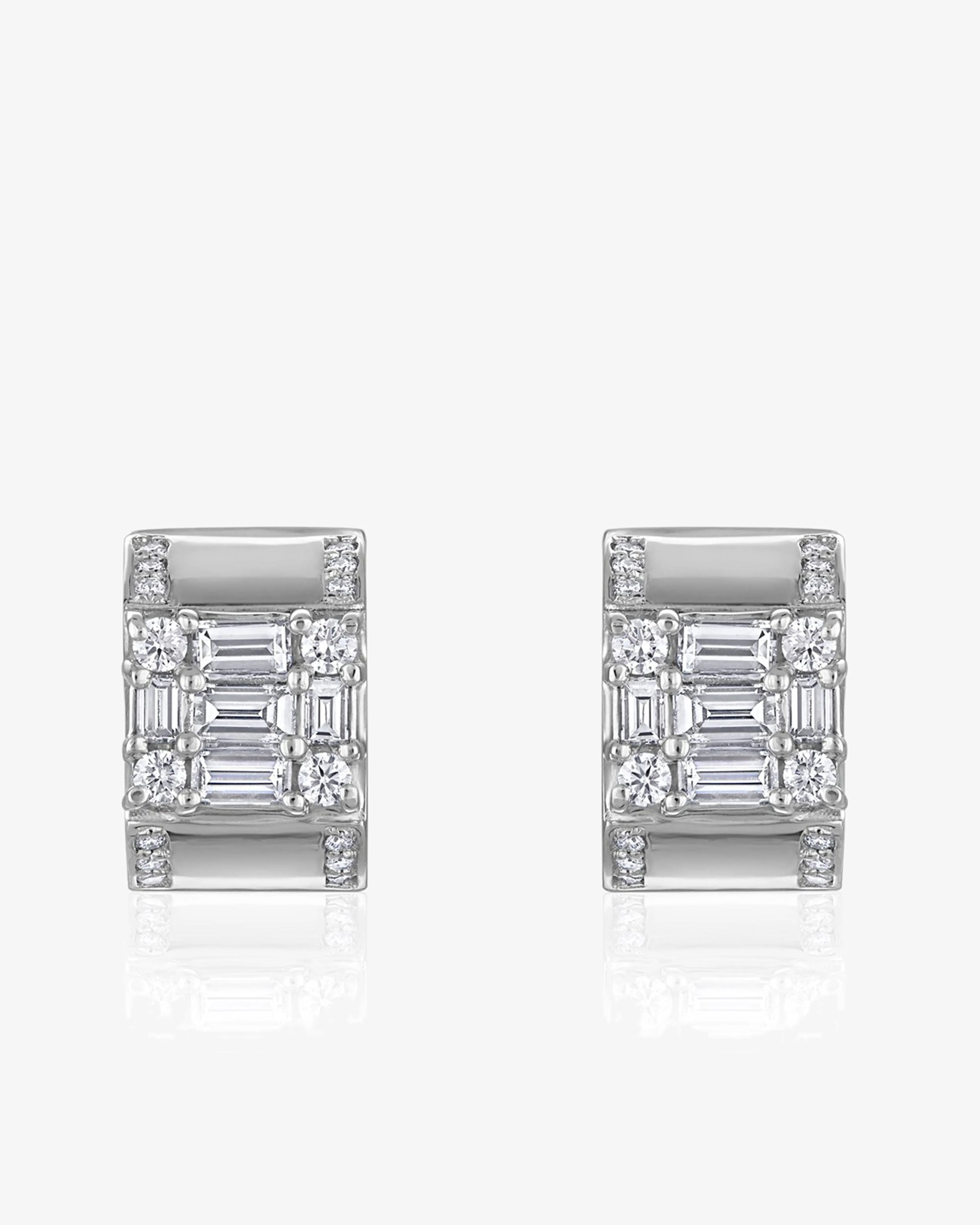 Mindi Mond - Women's Clarity Polished Huggies - (Diamond)