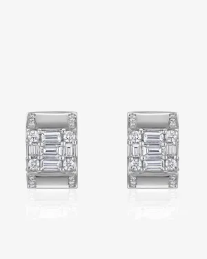 Mindi Mond - Women's Clarity Polished Huggies - (Diamond)