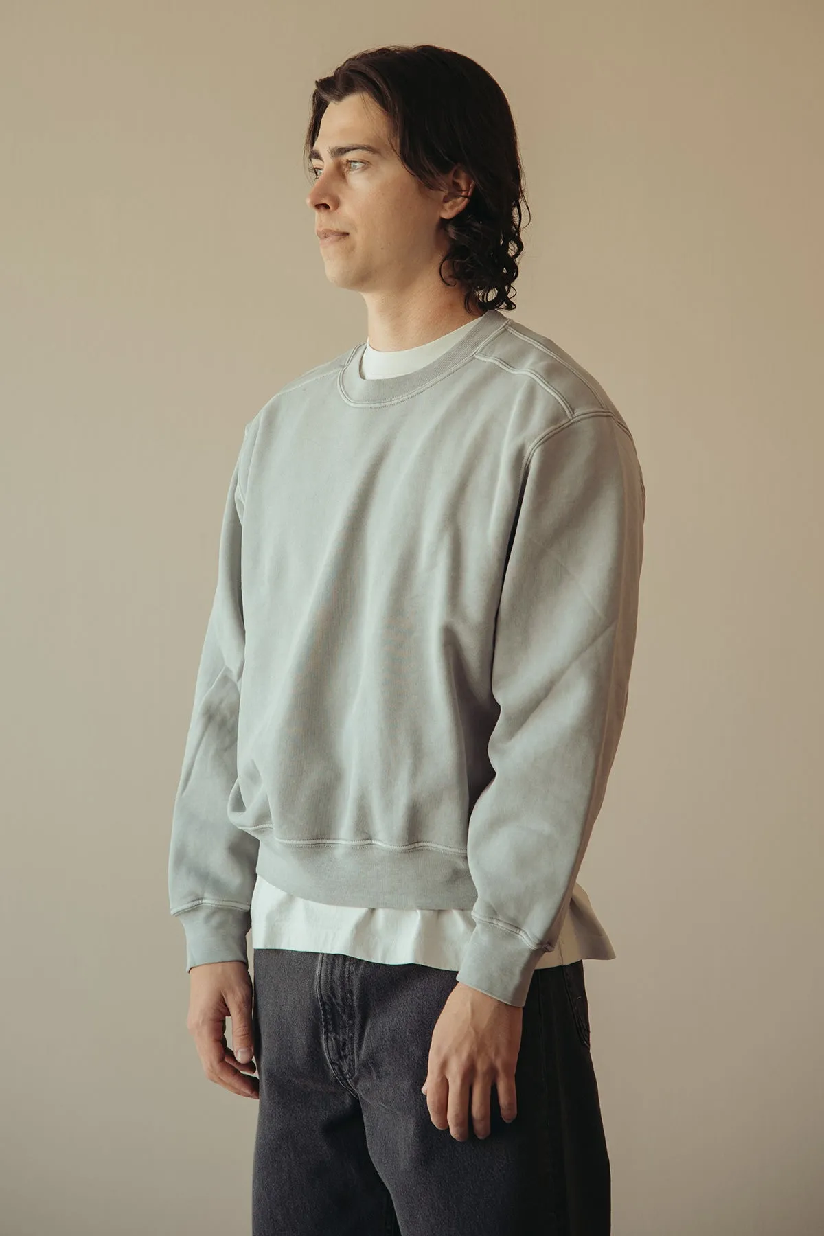 Mini Crewneck - Pigment Chalk