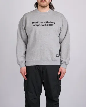 Neighborhood Solid Crewneck Sweat Shirt Gray