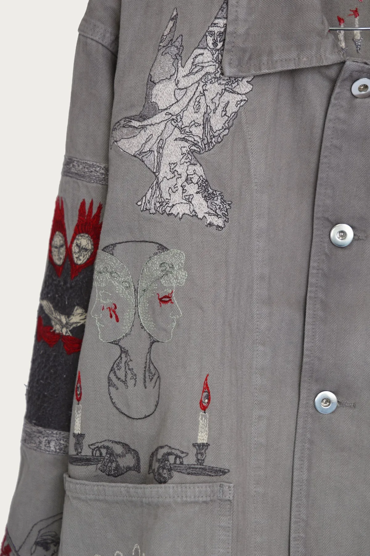New Rituals Chore Jacket - Oil Wash W/ Embroidery