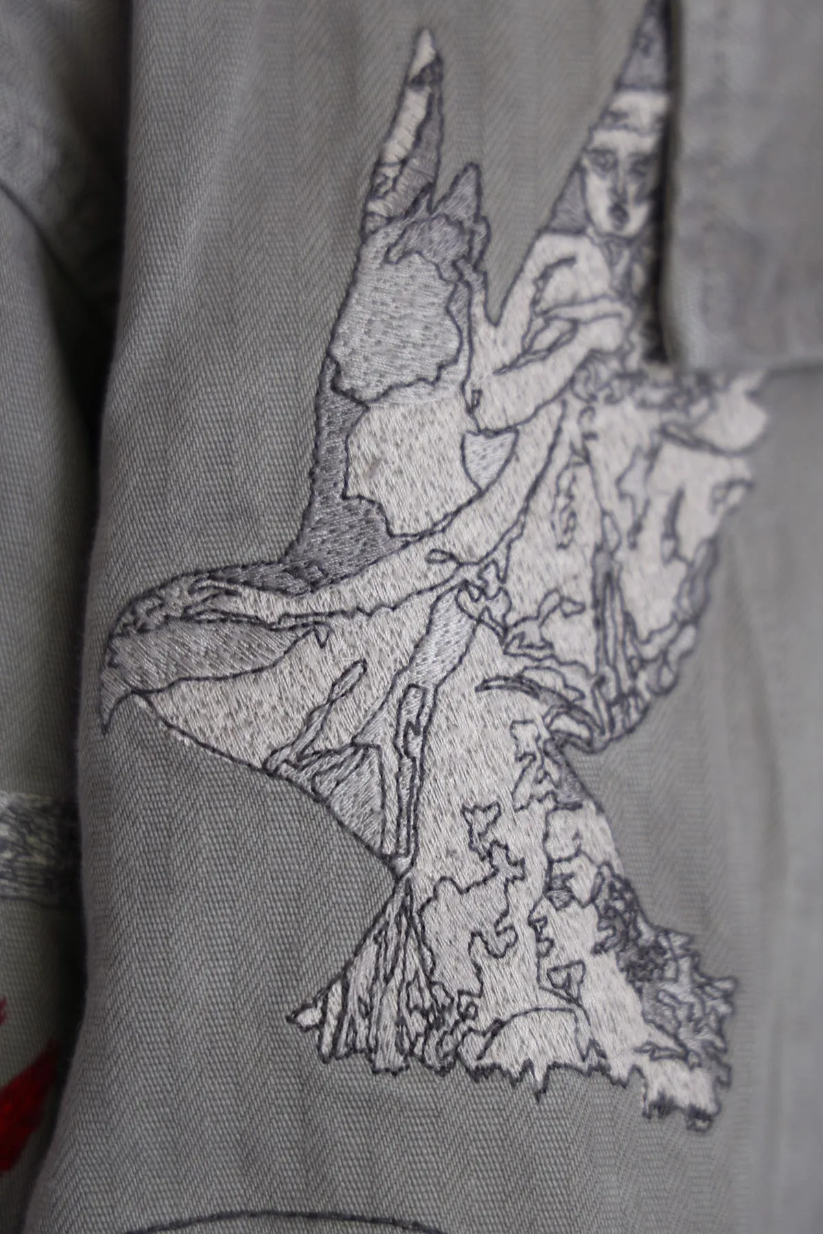 New Rituals Chore Jacket - Oil Wash W/ Embroidery