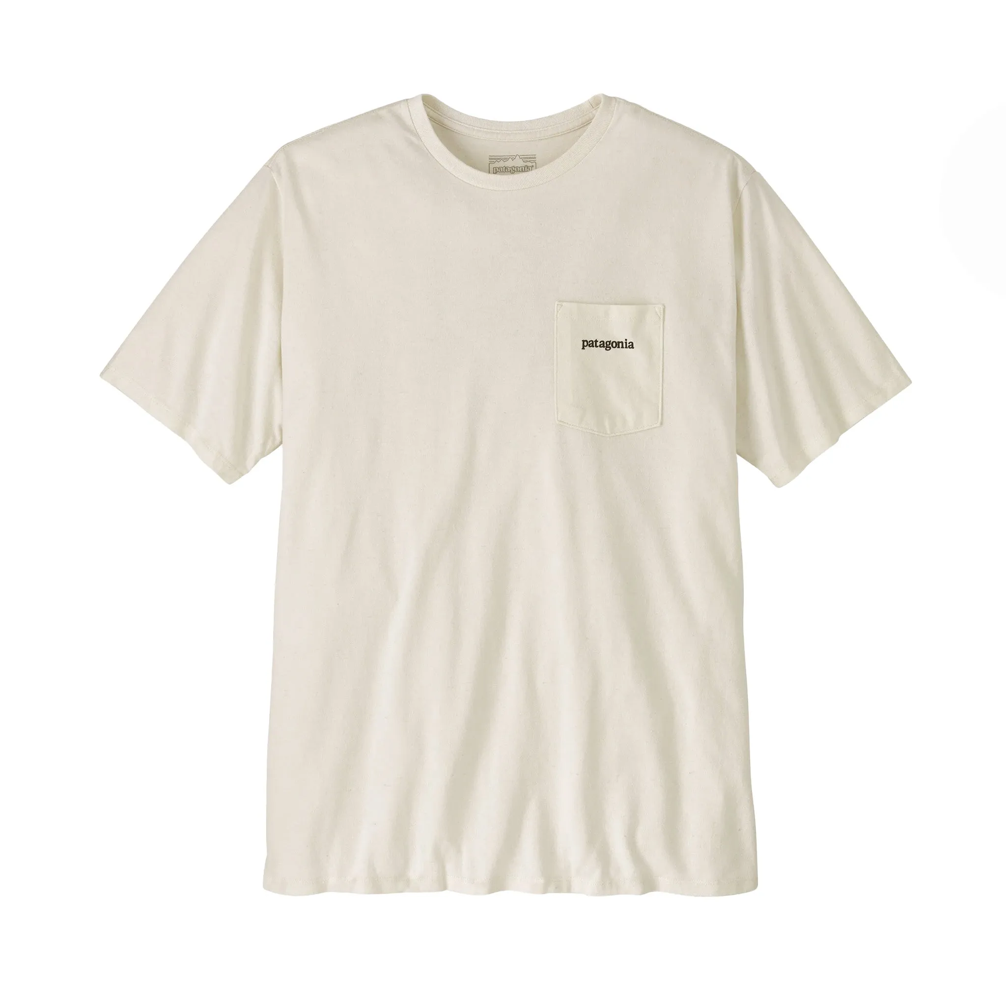 Patagonia M's Line Logo Ridge Pocket Responsibili-Tee Birch White