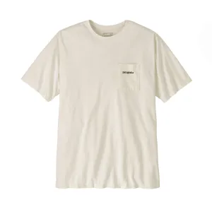 Patagonia M's Line Logo Ridge Pocket Responsibili-Tee Birch White
