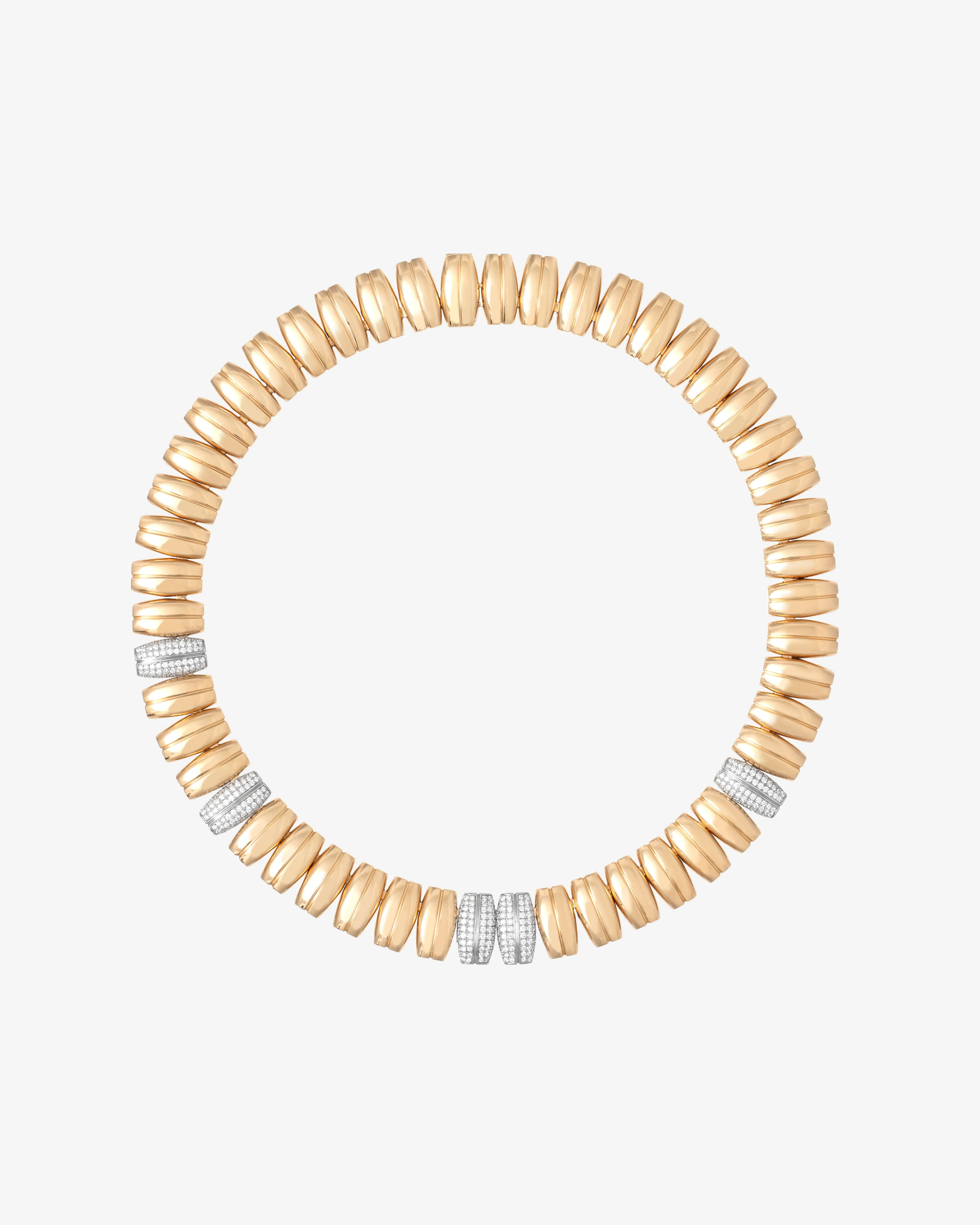 Prasi - Women's Dois Irmos Choker - (Yellow Gold)