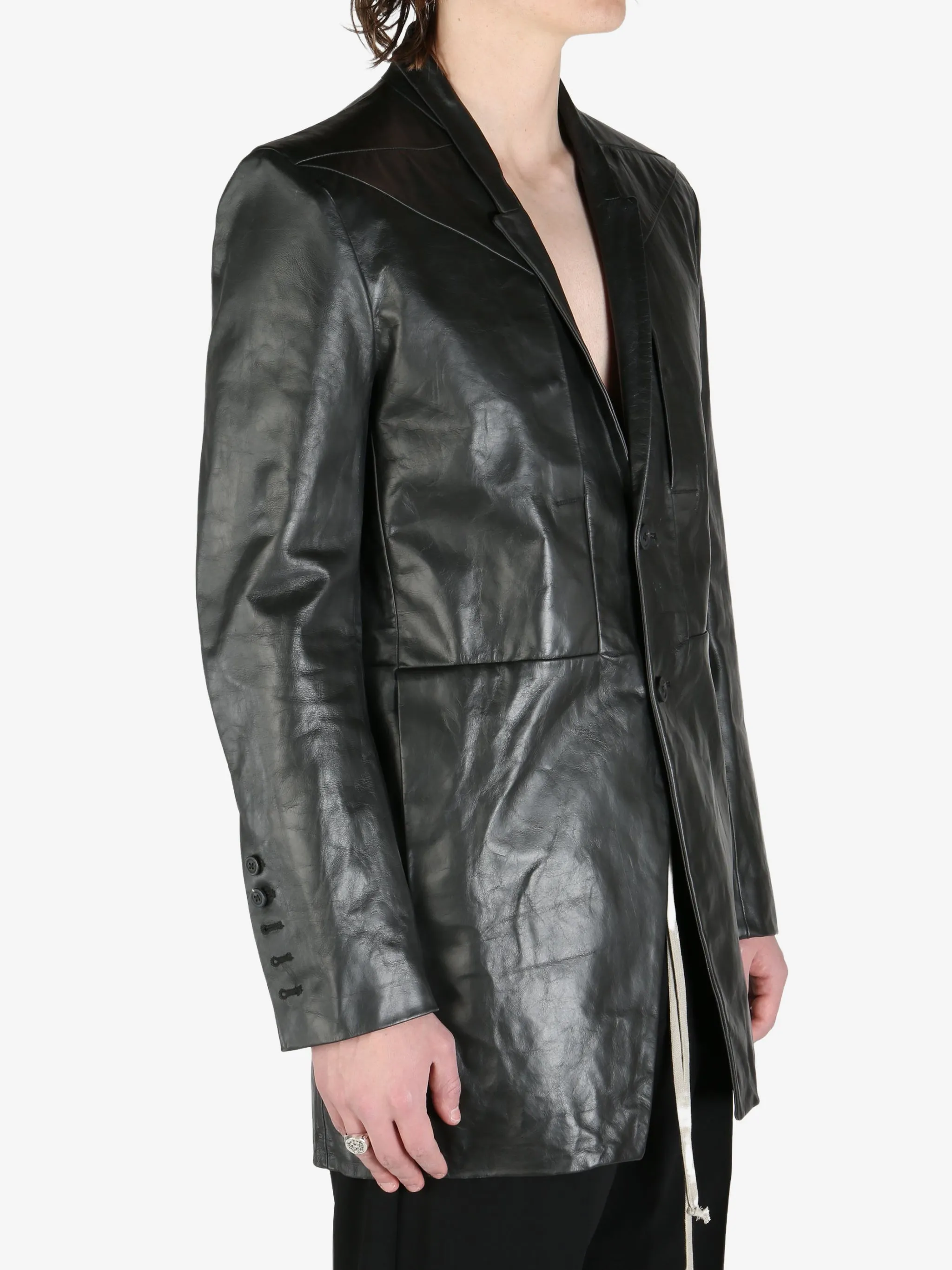 RICK OWENS - Men Giacca In Pelle Lido Jacket