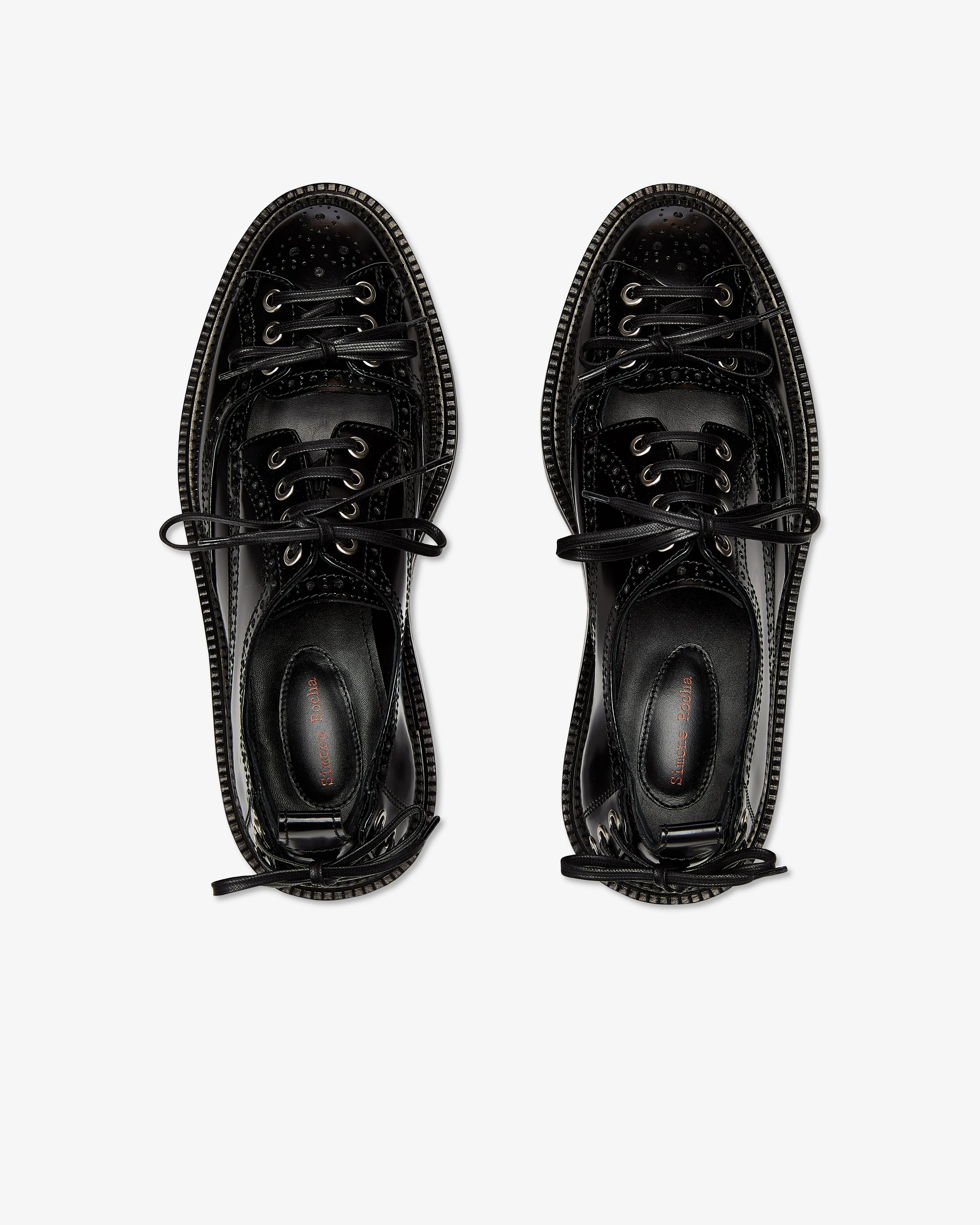 Simone Rocha - Men's Cut Out Multi Lace Brogue - (Black)