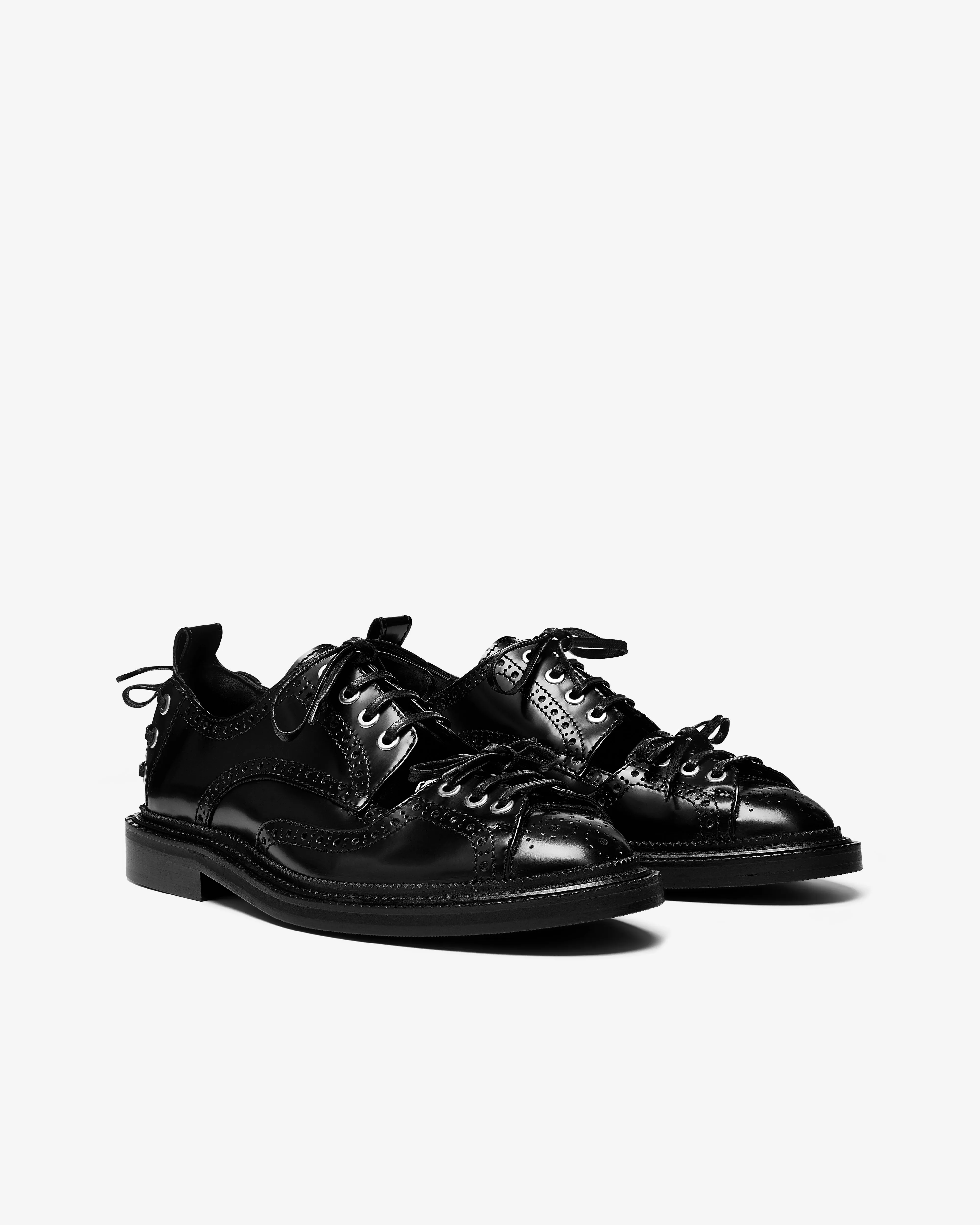 Simone Rocha - Men's Cut Out Multi Lace Brogue - (Black)
