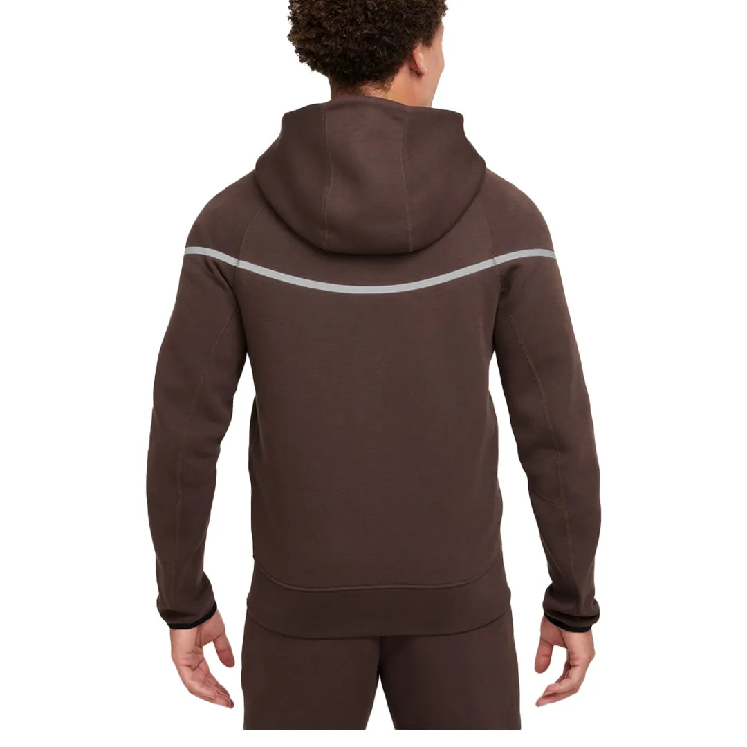 SPORTSWEAR TECH FLEECE FULL ZIP-JACKET BAROQUE BROWN/BEMIS SILVER