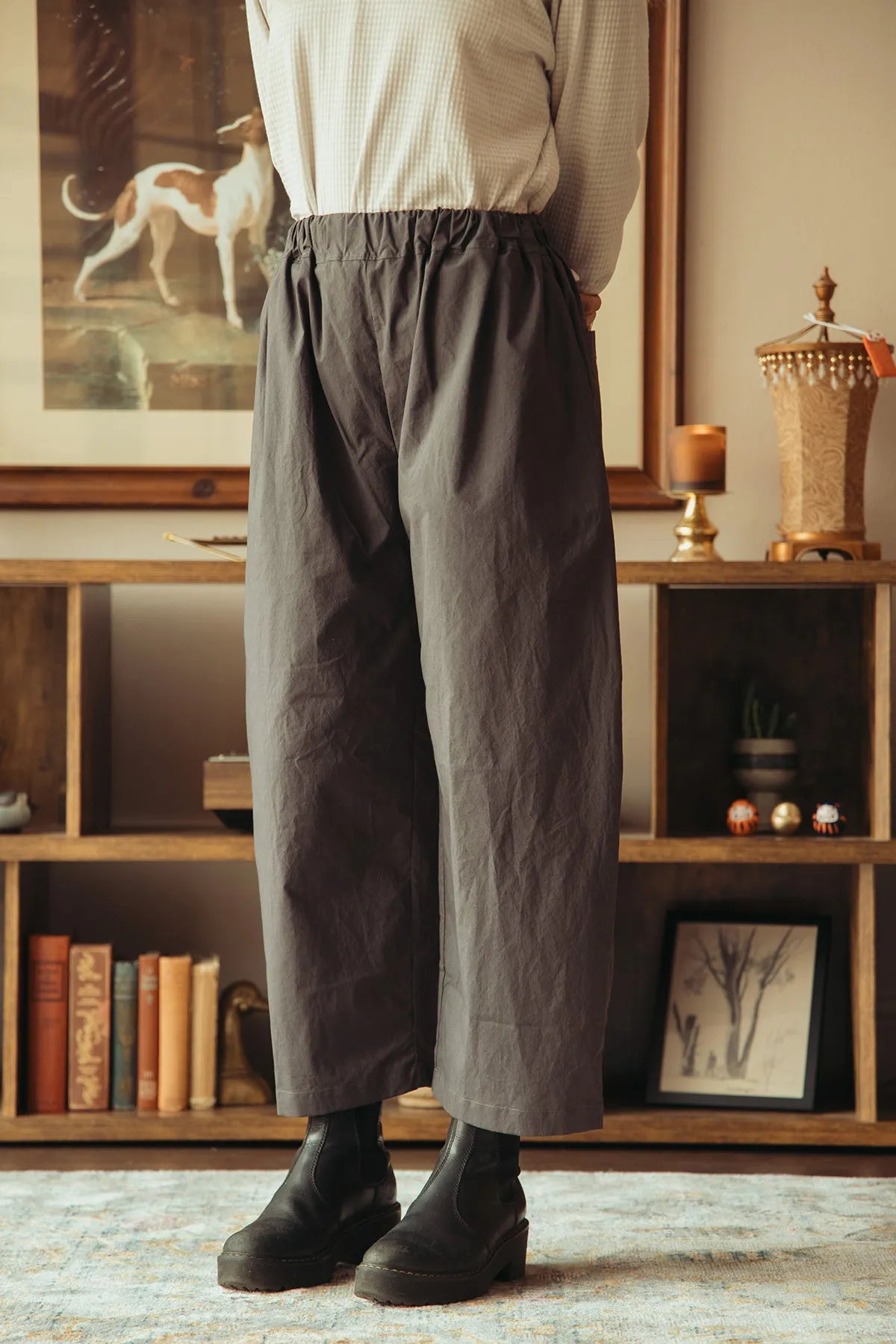 Studio Pant - Smoky Lavender Washed Cotton Typewriter Cloth