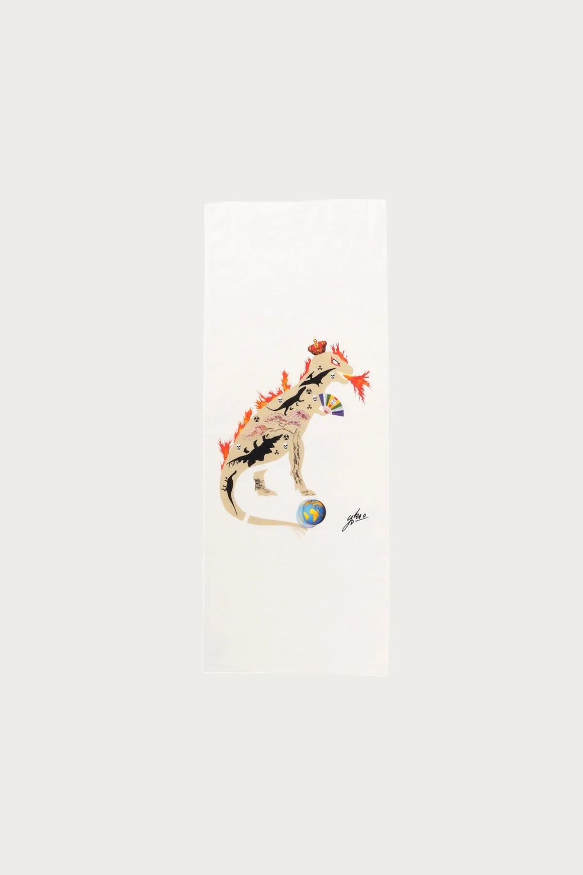 Tadanori Yokoo Hand Towel - Dinosaur