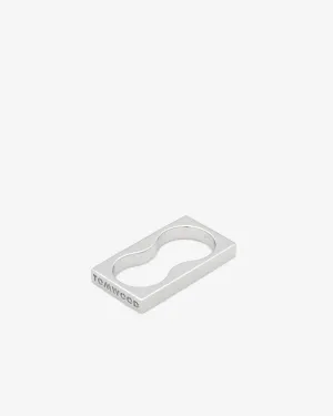 Tom Wood - Women's Square Ring Double - (Silver)