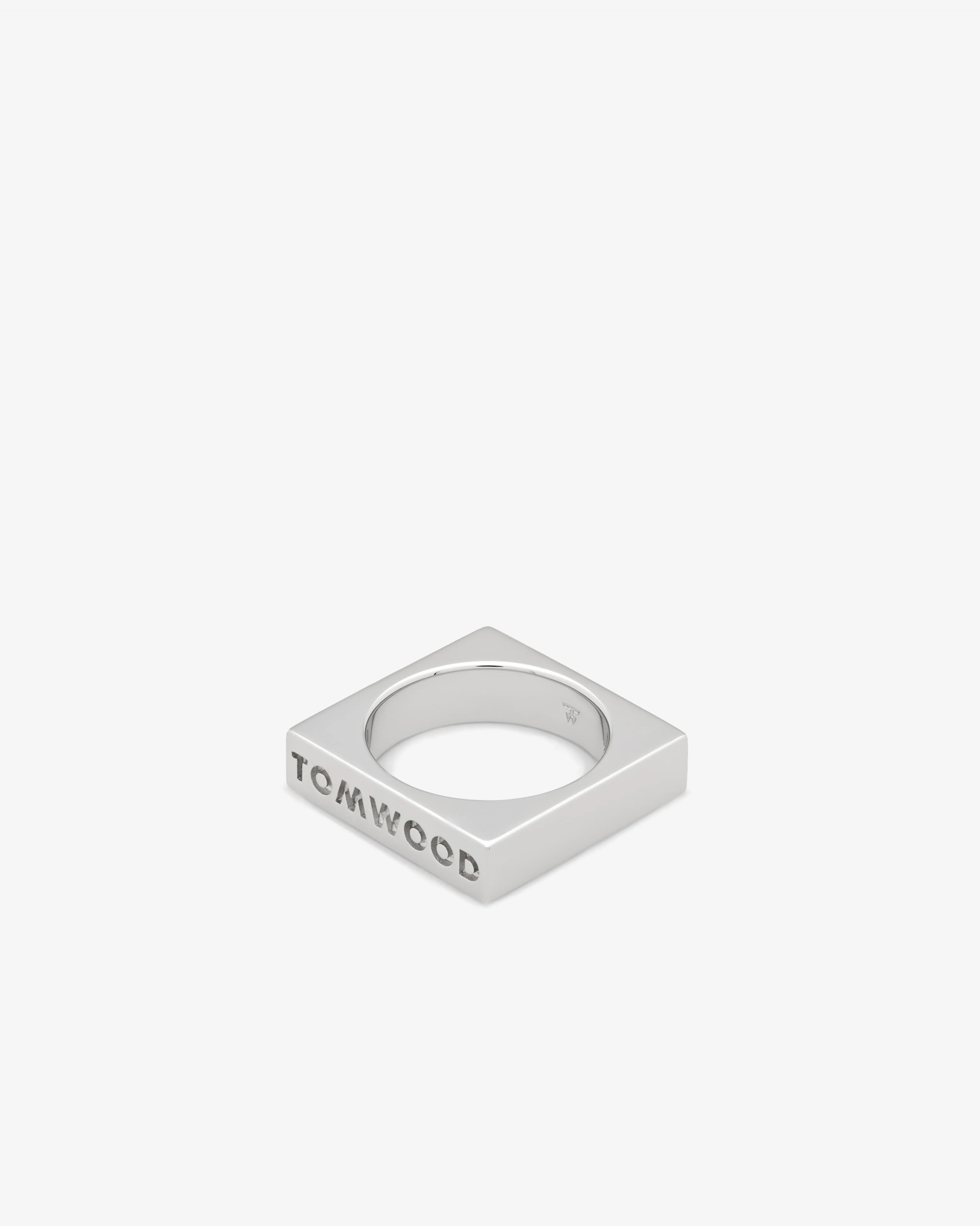 Tom Wood - Women's Square Ring - (Silver)