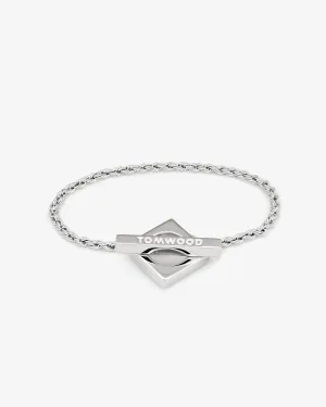 Tom Wood - Women's Square Rope Bracelet - (Silver)