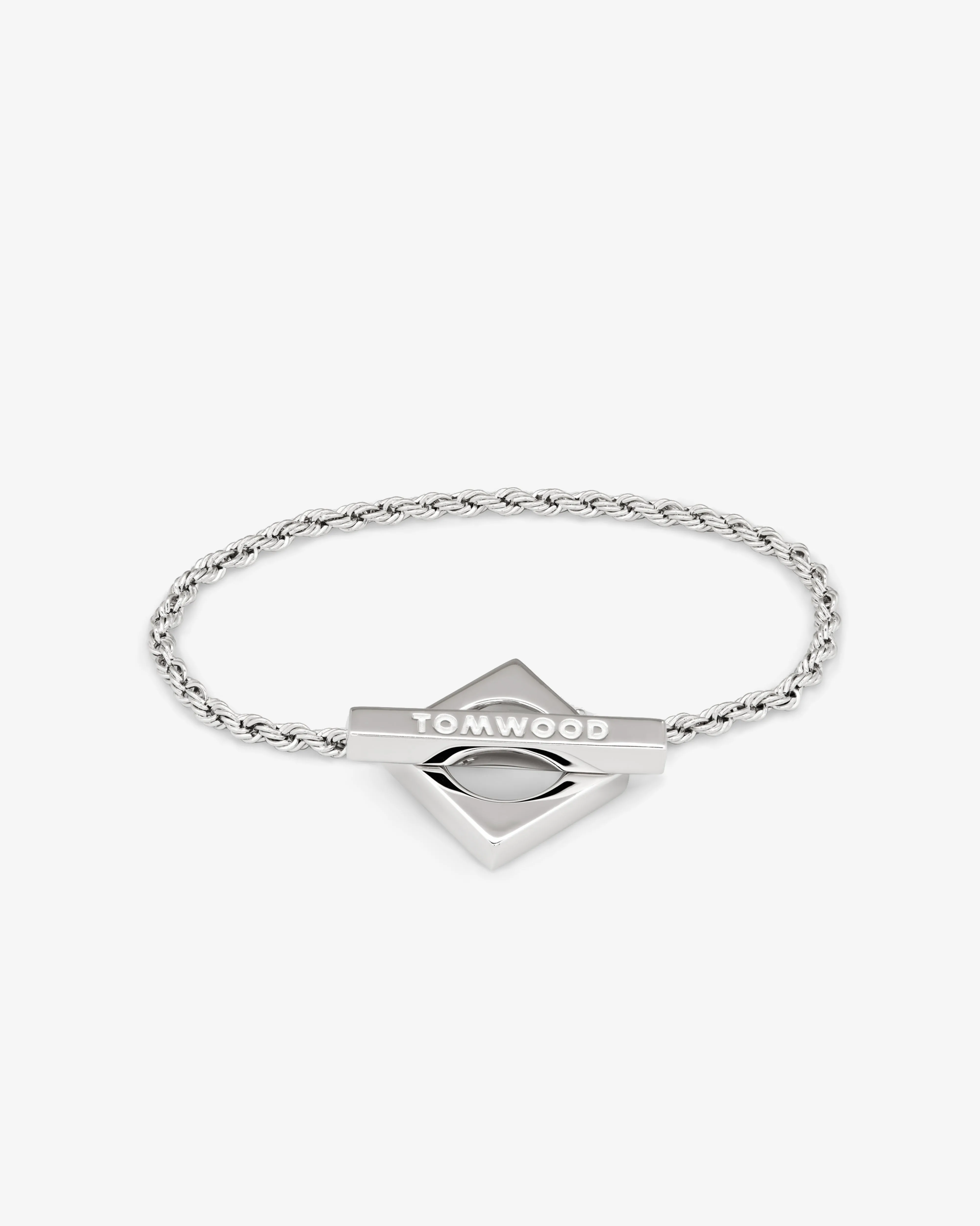 Tom Wood - Women's Square Rope Bracelet - (Silver)