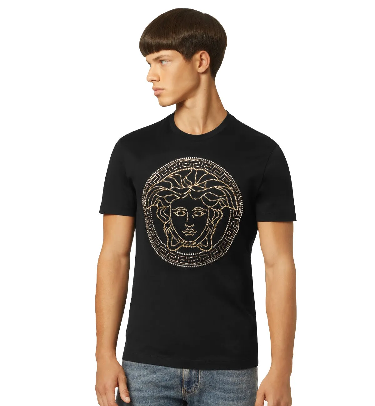 Versace Crystal Medusa T-Shirt (Black)