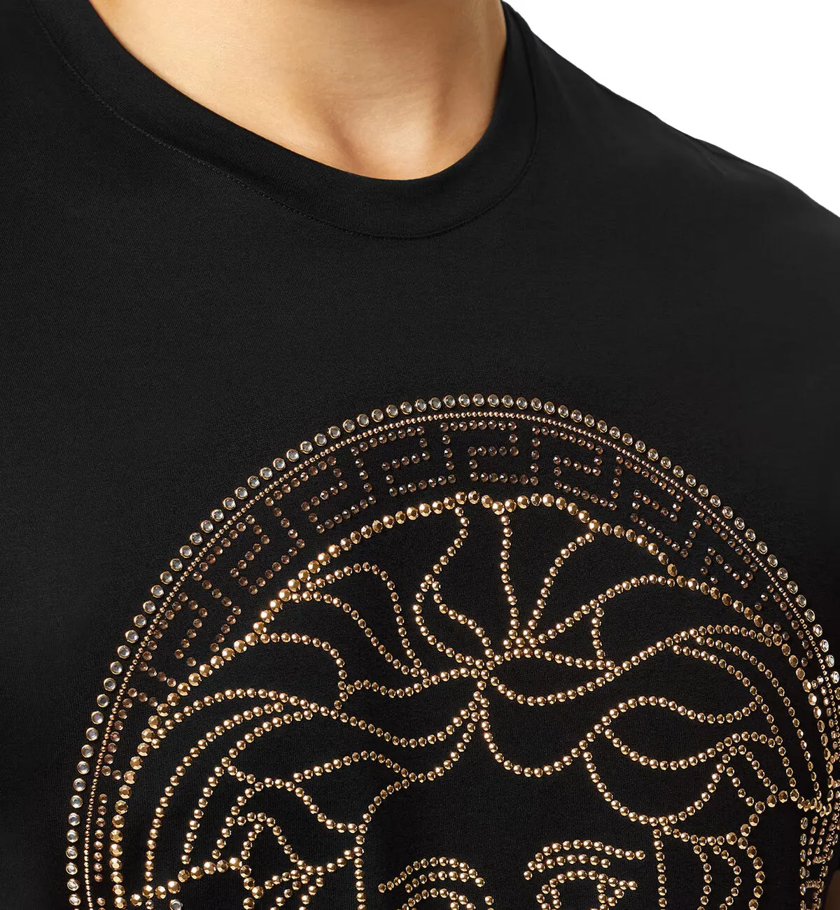 Versace Crystal Medusa T-Shirt (Black)