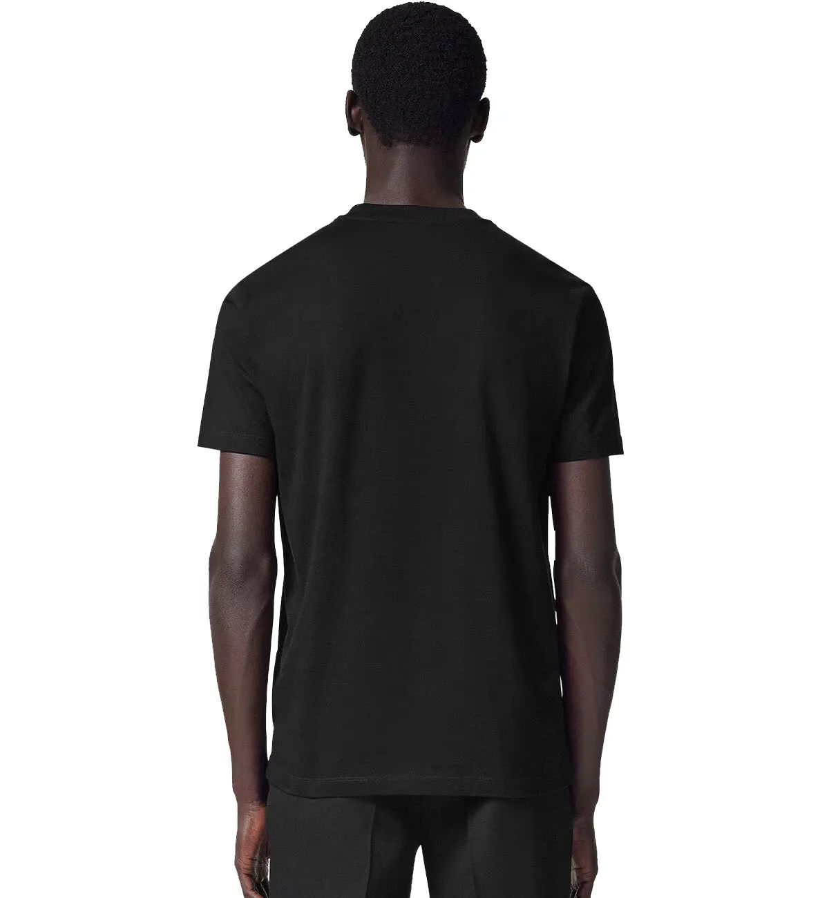 Versace Emroidered Medusa Crystal T-Shirt (Black)