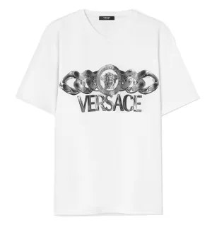 Versace Medusa On Chain T-Shirt (White)