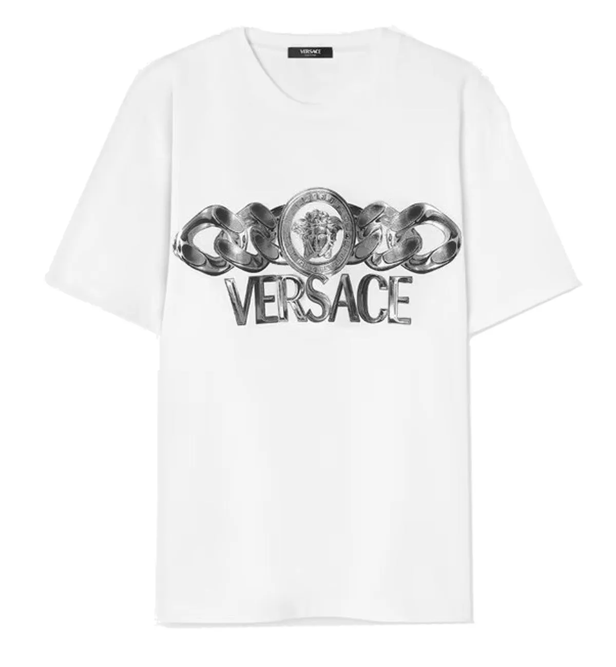Versace Medusa On Chain T-Shirt (White)