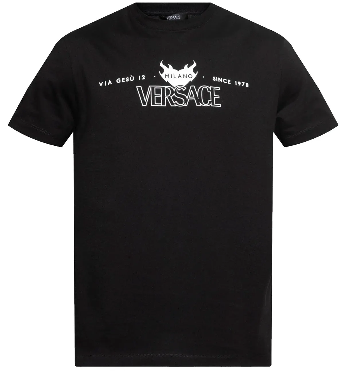 Versace Milano Logo T-Shirt (Black)