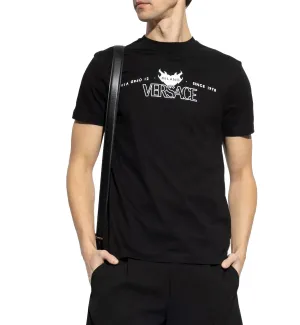 Versace Milano Logo T-Shirt (Black)
