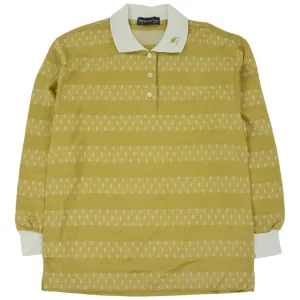 Vintage Burberry Long Sleeve Polo Shirt Woman's Size M