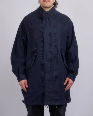 visvim Six-Five Parka 3L DMGD Navy