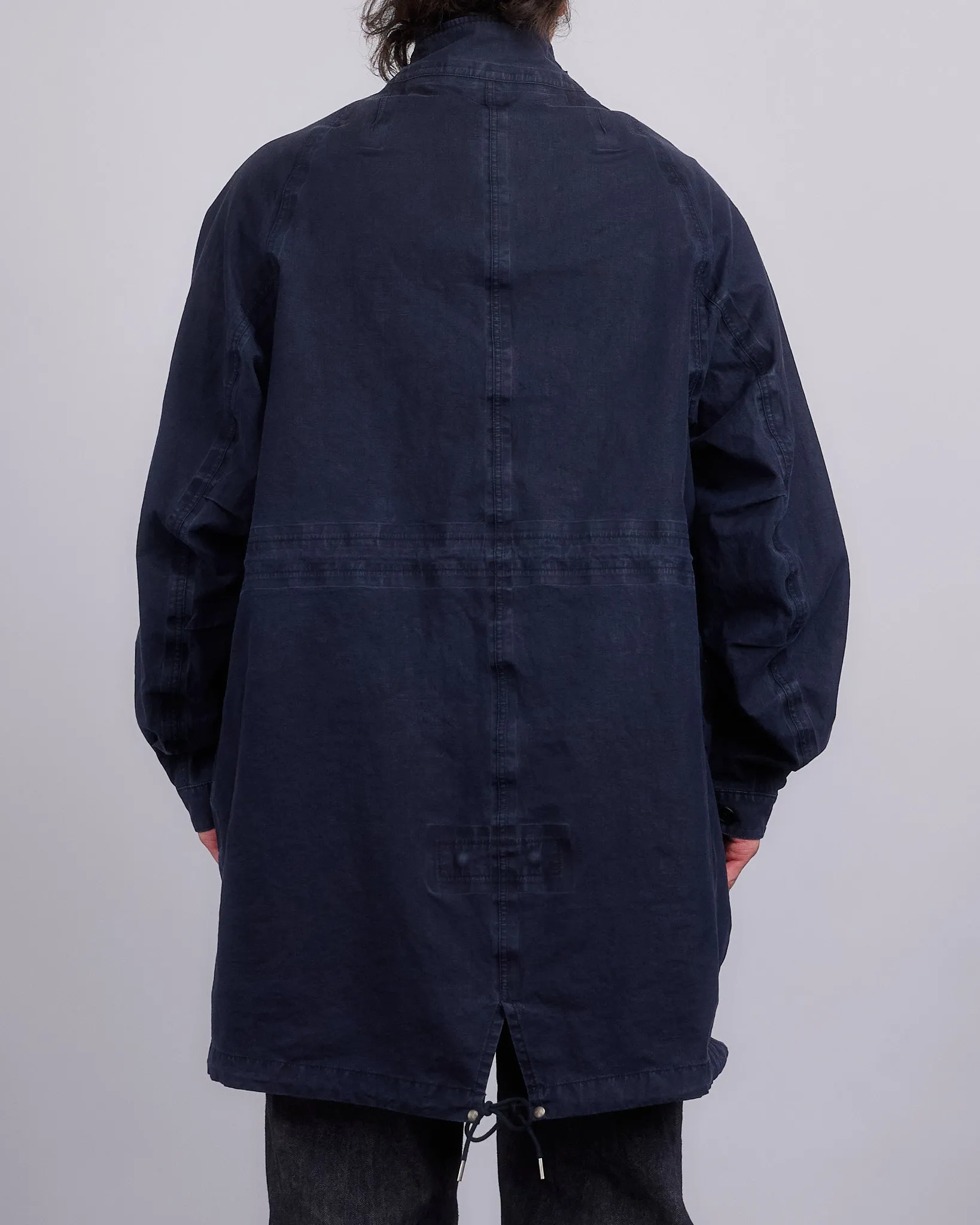 visvim Six-Five Parka 3L DMGD Navy