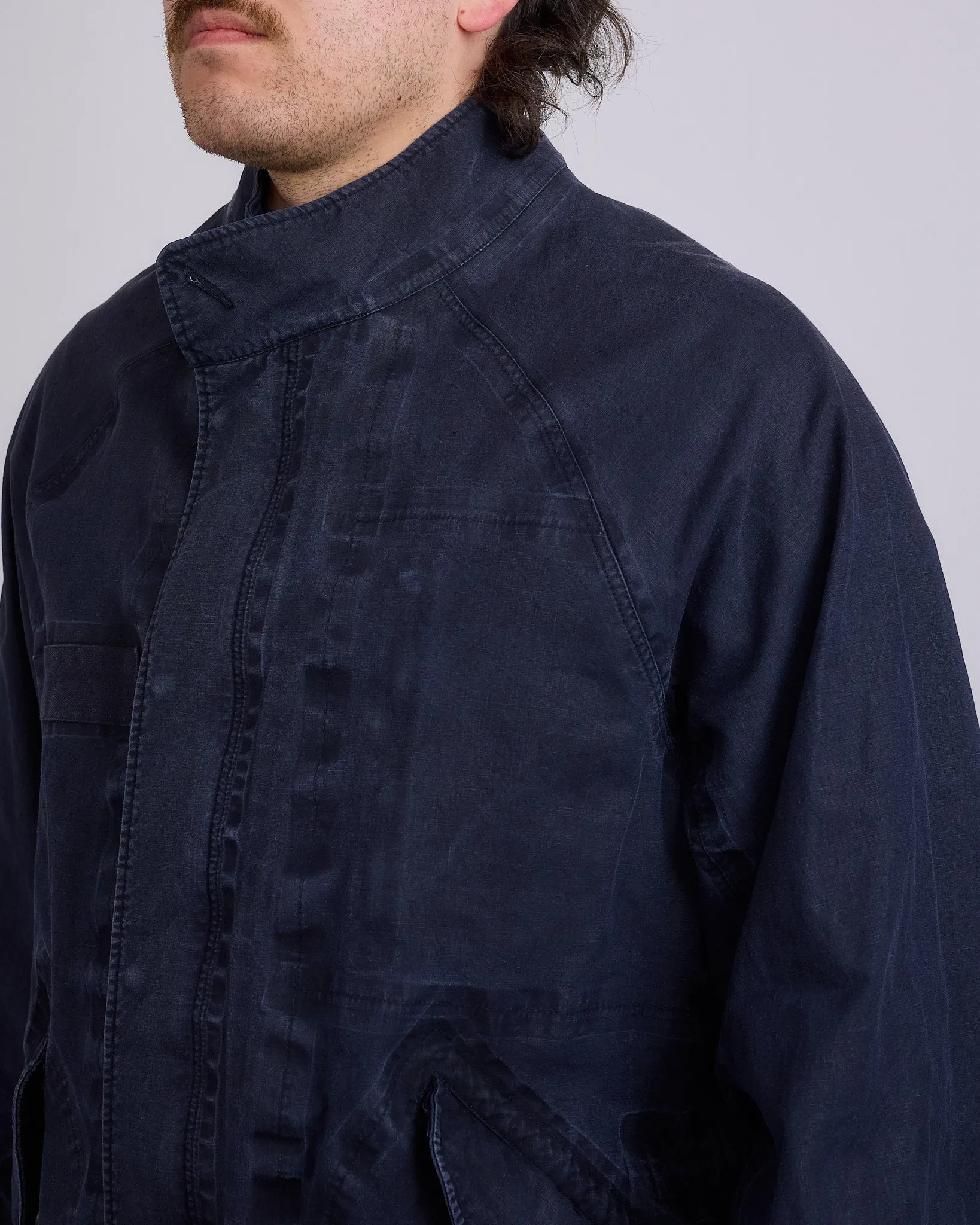 visvim Six-Five Parka 3L DMGD Navy