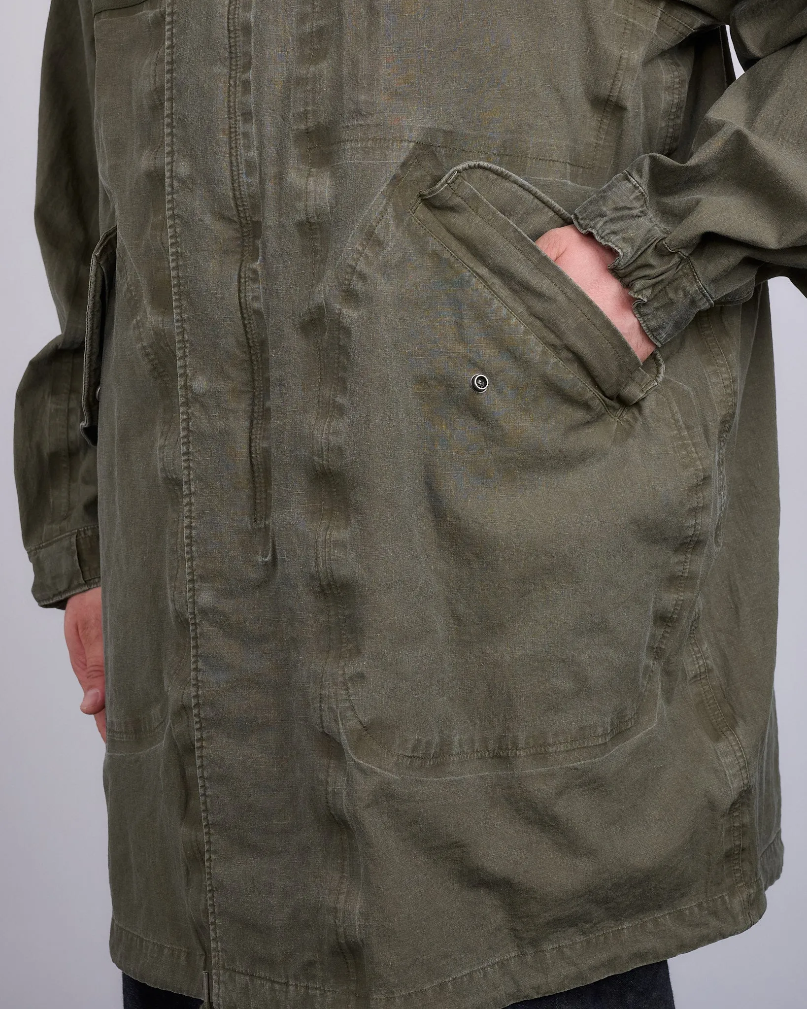 visvim Six-Five Parka 3L DMGD Olive