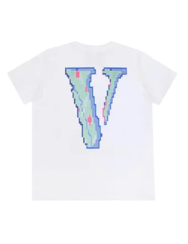 Vlone Friends Pixel Logo T-shirt SS23 (White)