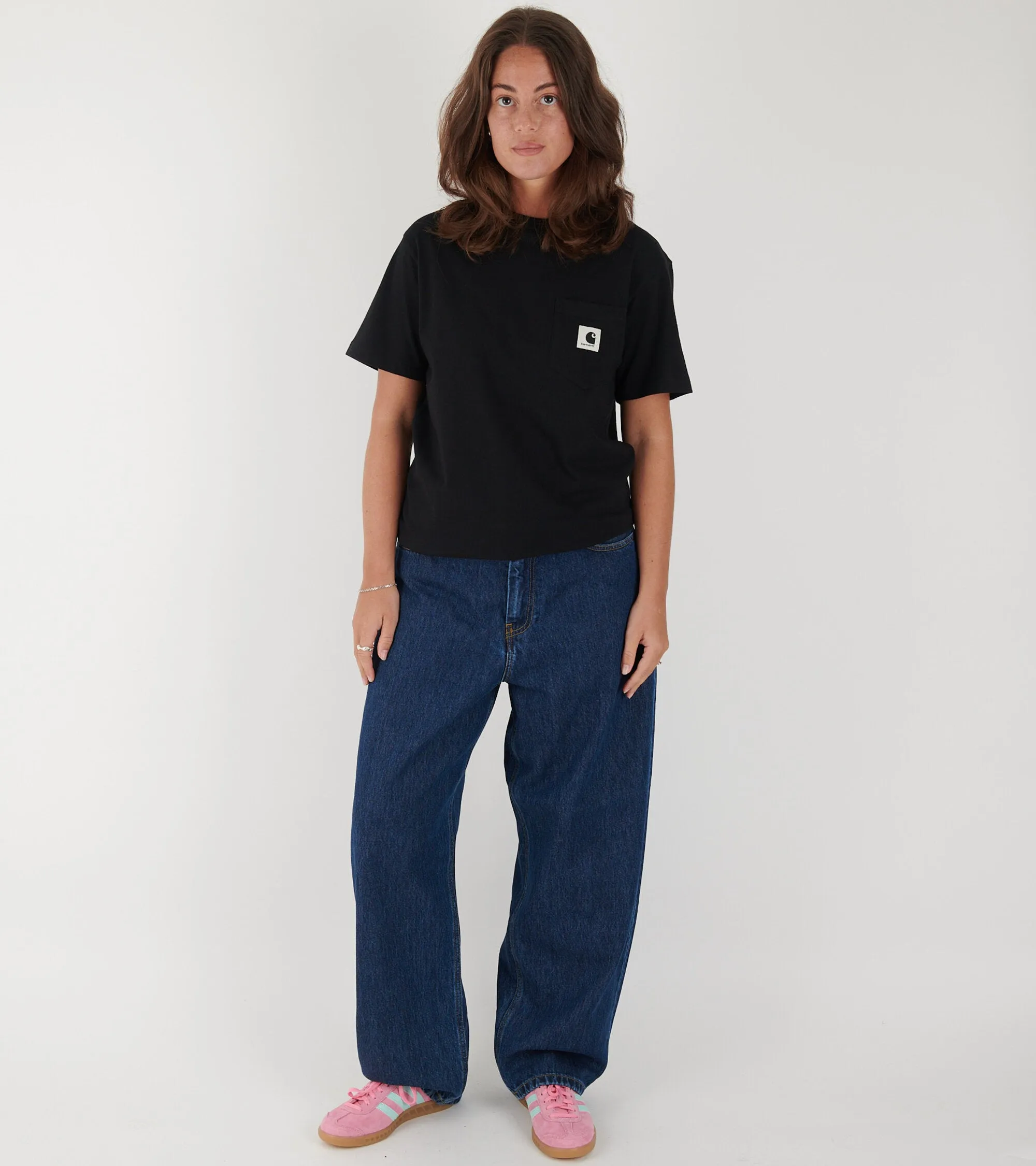 W Brandon Pant Stone Washed Blue