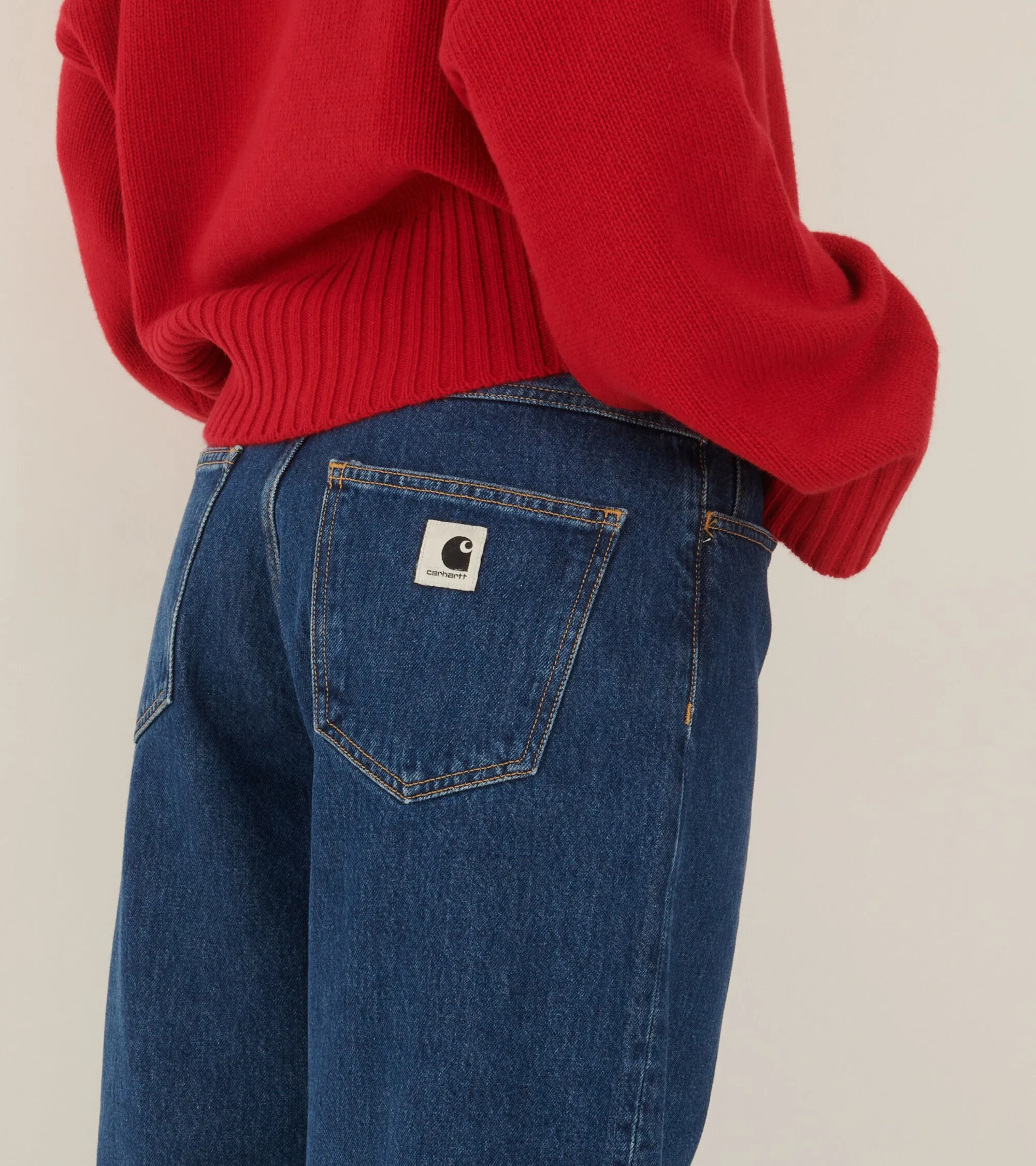 W Brandon Pant Stone Washed Blue