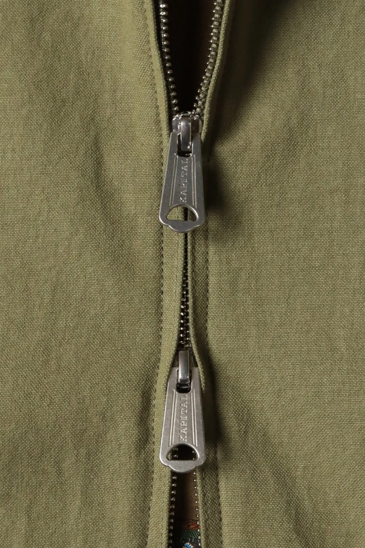 Water-Repellent Canvas ZIP-UP KAYAK PAW-PAW Blouson - Khaki