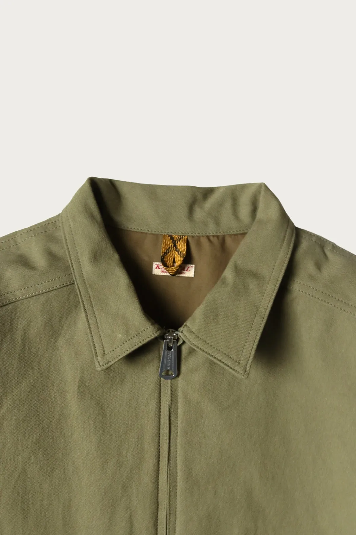Water-Repellent Canvas ZIP-UP KAYAK PAW-PAW Blouson - Khaki
