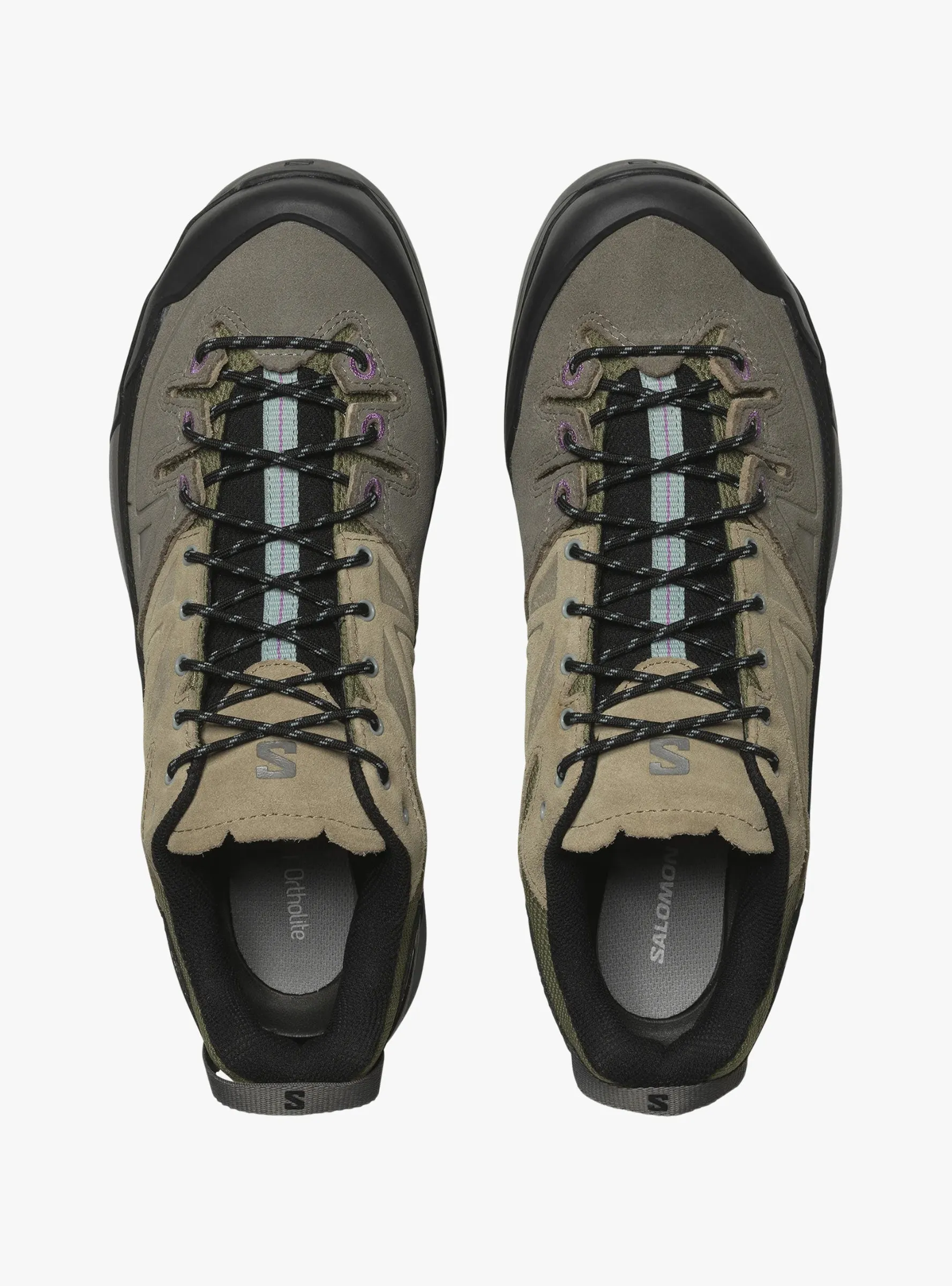 X-ALP Leather Pewter. Vintage Khaki & Black
