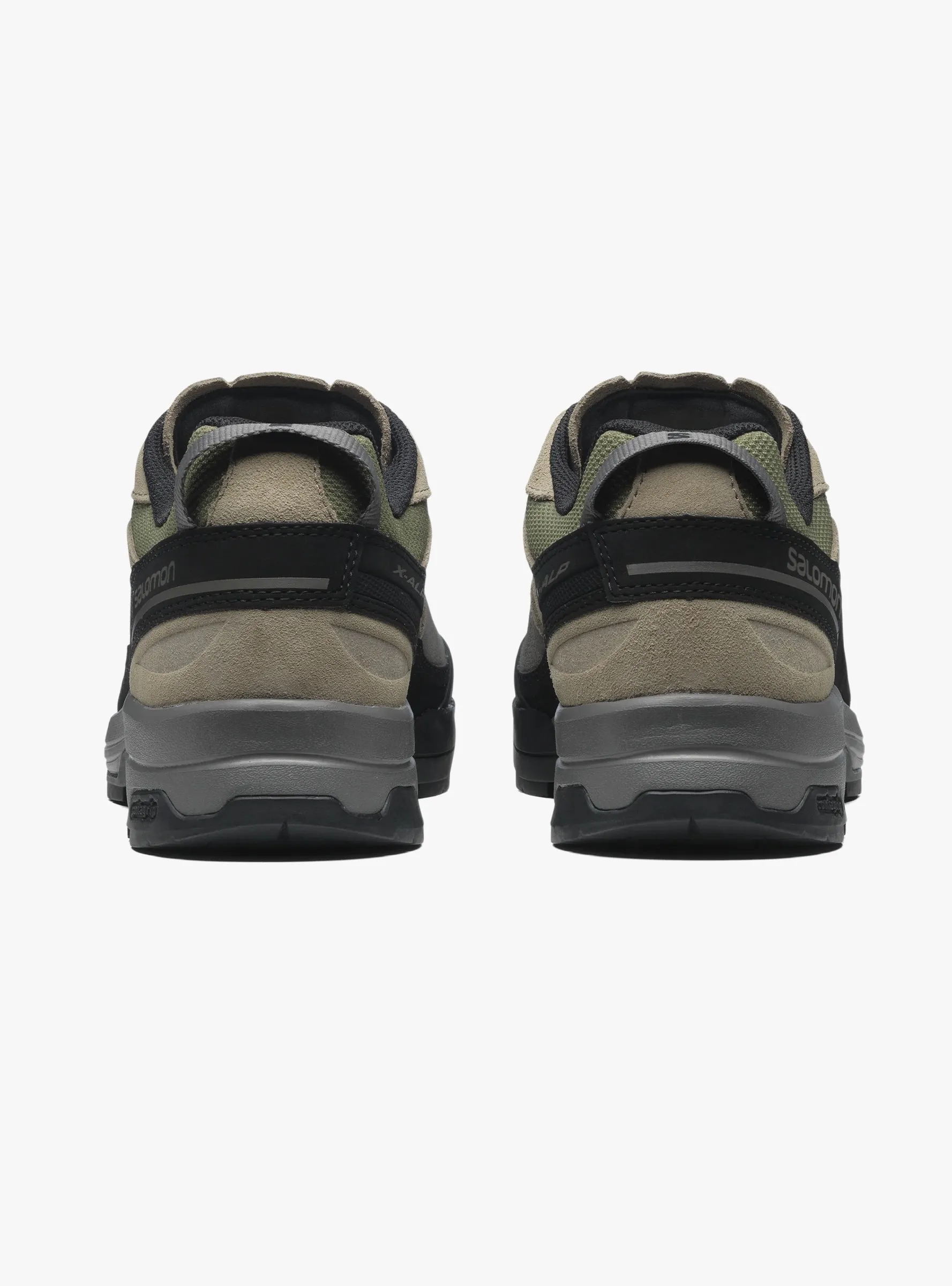 X-ALP Leather Pewter. Vintage Khaki & Black
