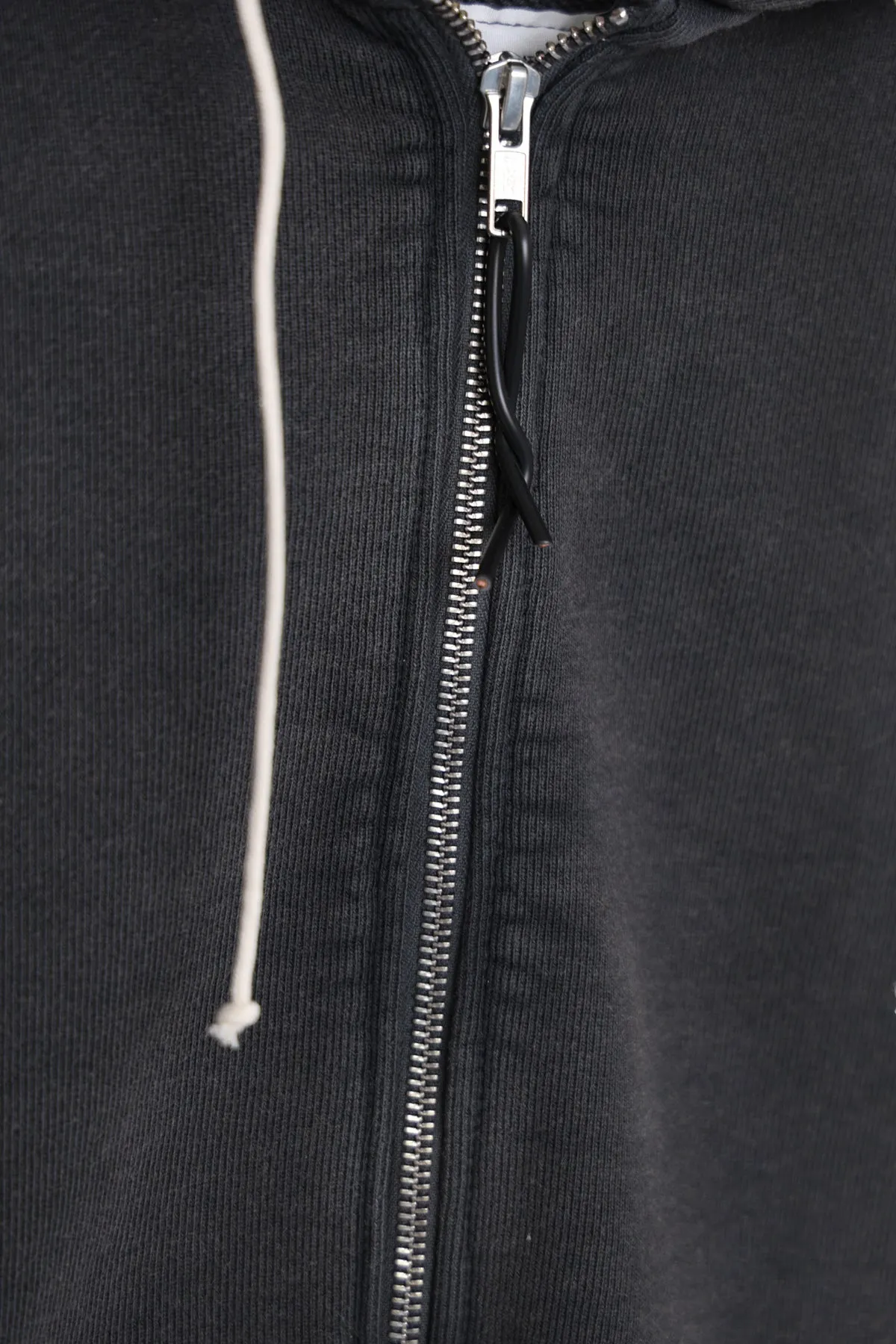 Zip Hoodie - Black Old Dye